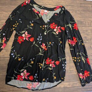 Old Navy flower top 3/4 sleeves